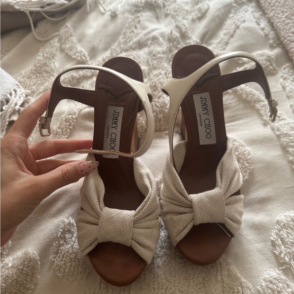 Jimmy Choo Heloise 120 Ankle-strap Platform Sandals - Picture 4 of 8